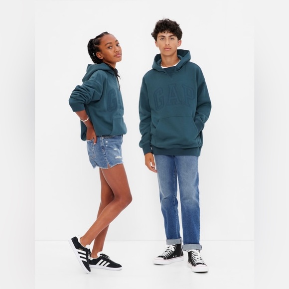 Teen Gap Logo Hoodie | Size: 14-16 | Color: Teal | NWT - Picture 1 of 3